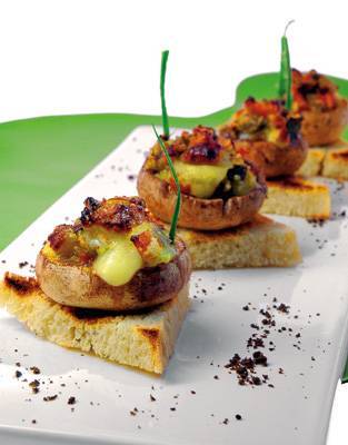 Hongos rellenos