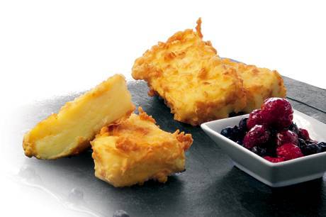 Leche frita al caramelo